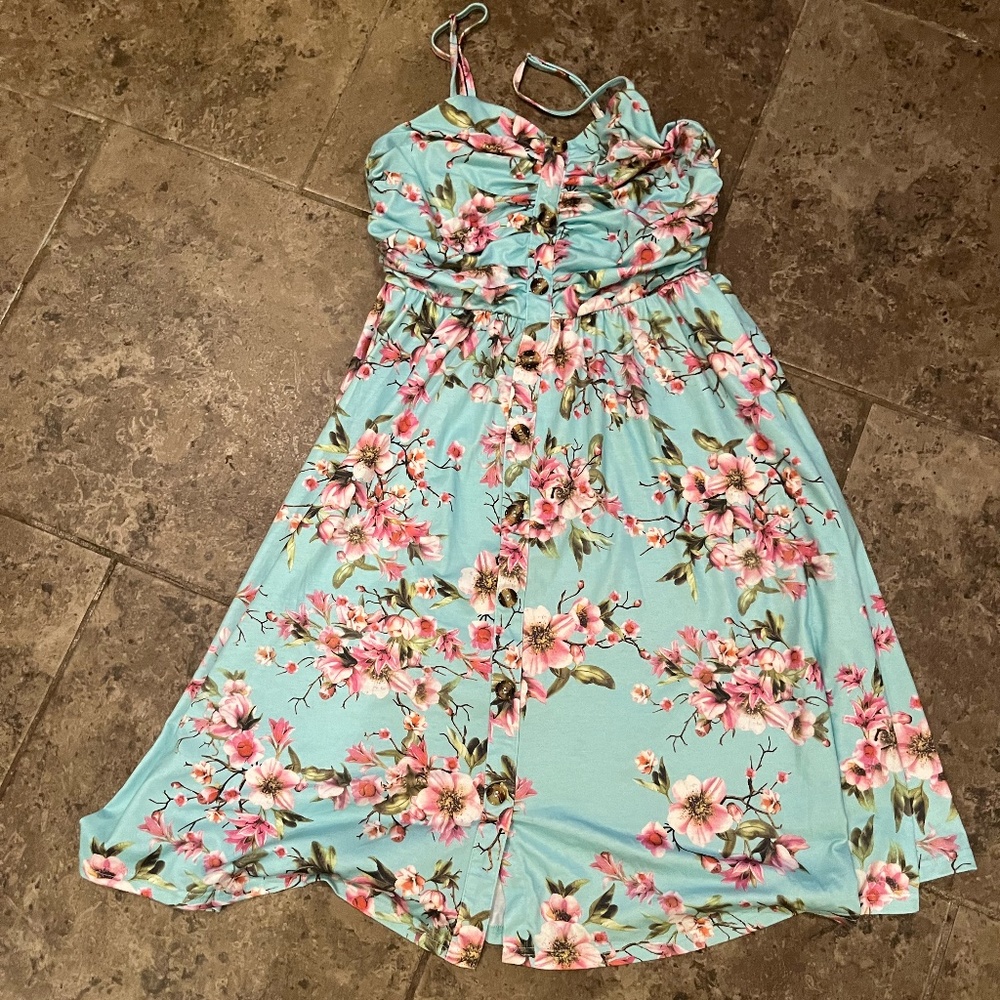 Floral Lightblue Dress
